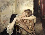 Famous Albert Paintings - Albert Edelfelt Virginie